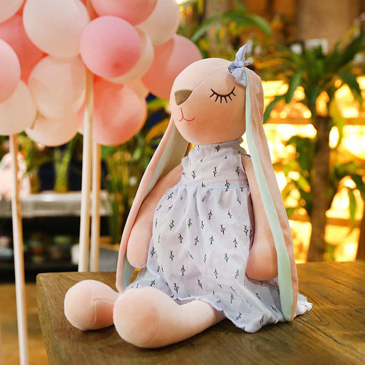 Creative Cute Bunny Plush Toy, Crystal Super Soft Rabbit Doll with PP Cotton Filling (35–65cm)