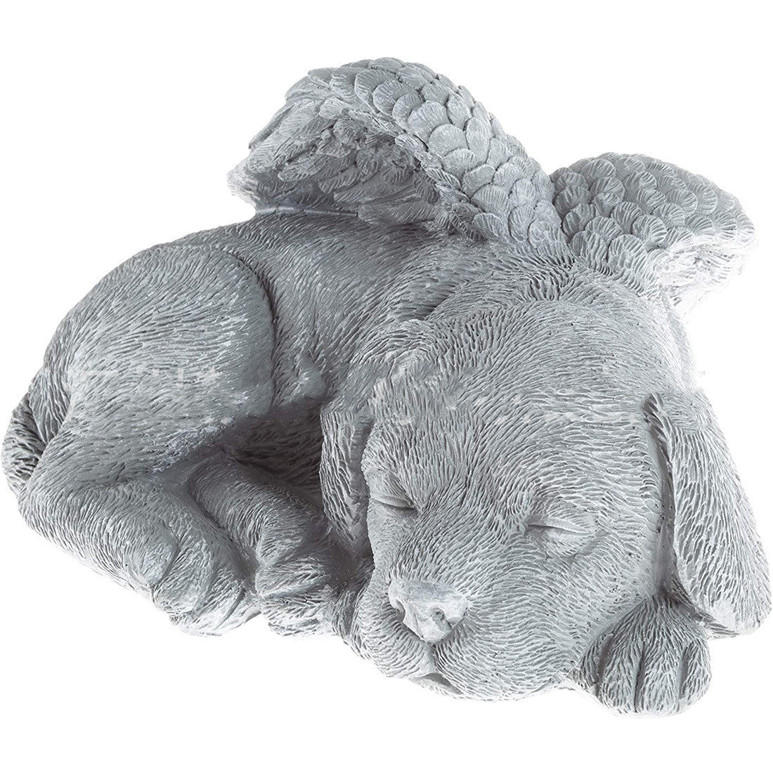 Angel Dog Resin Ornament, Simulation Animal Memorial Figurine (23×18×12.7 cm)