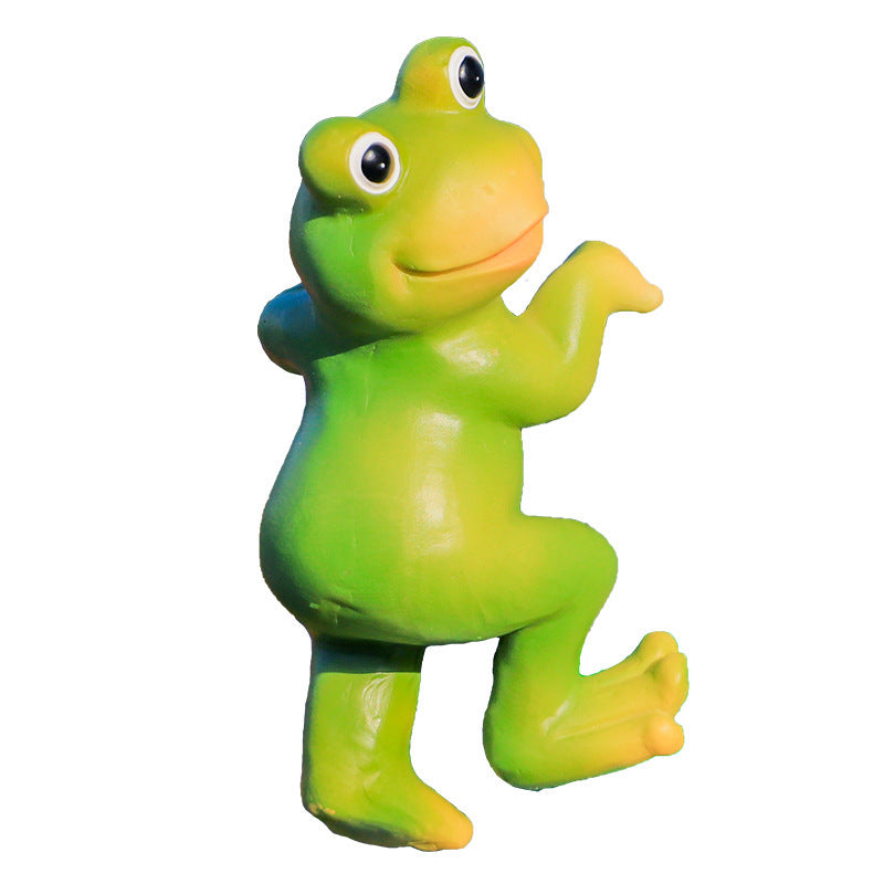 Charming Decor: Cute Cartoon Frog Animal Resin Hanging Ornaments (Pastoral Style).