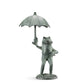 Creative Frog with Umbrella Resin Ornament – Decorative Animal Craft Figurine