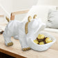 Nordic Resin Bulldog Storage Ornament, Creative Entryway Key & Jewelry Holder Decor