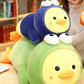 Plush Yellow Duck Doll with Pillow – Soft Down Cotton Duck Plush Toy
