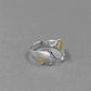 S925 Sterling Silver Dachshund Ring, Cute Cartoon Dog Jewelry for Women