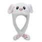 Luminous Bunny Hat, Cute Rabbit Hat With Moving Ears & Light-Up Design