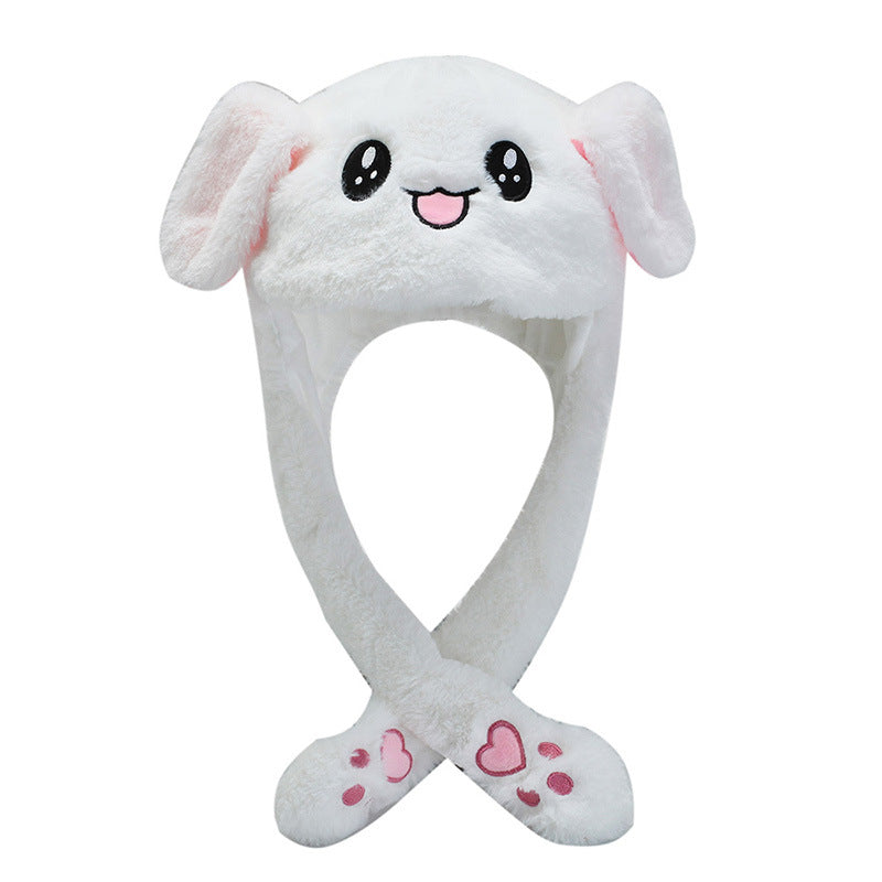Luminous Bunny Hat, Cute Rabbit Hat With Moving Ears & Light-Up Design