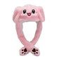Luminous Bunny Hat, Cute Rabbit Hat With Moving Ears & Light-Up Design