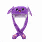 Luminous Bunny Hat, Cute Rabbit Hat With Moving Ears & Light-Up Design