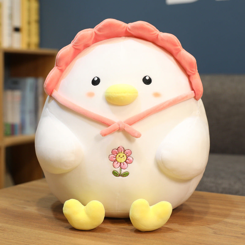 Soft & Simple: Animal Little White Chicken Plush Doll (Cloth Fleece, PP Cotton Filled).
