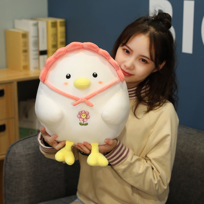 Soft & Simple: Animal Little White Chicken Plush Doll (Cloth Fleece, PP Cotton Filled).