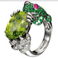 Sparkling Statement: Full Diamond Frog Ring Accessory (Electroplated Finish).
