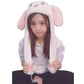 Cute Vibrato Bunny Ear Hat, Wool Plush Cartoon Winter Hat for Kids & Adults