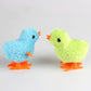 Plush Chicken Clockwork Toy – Cute Wind-Up Plush on Chain