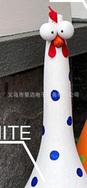 Yard Art Decor Chicken – Garden Lawn Plug Hen & Rooster Statues | Indoor/Outdoor Edge Seater Decorations