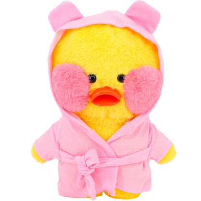 30cm Small Yellow Duck Plush Clothes – Cute Jumpsuit Doll Outfit (Clothes Only)