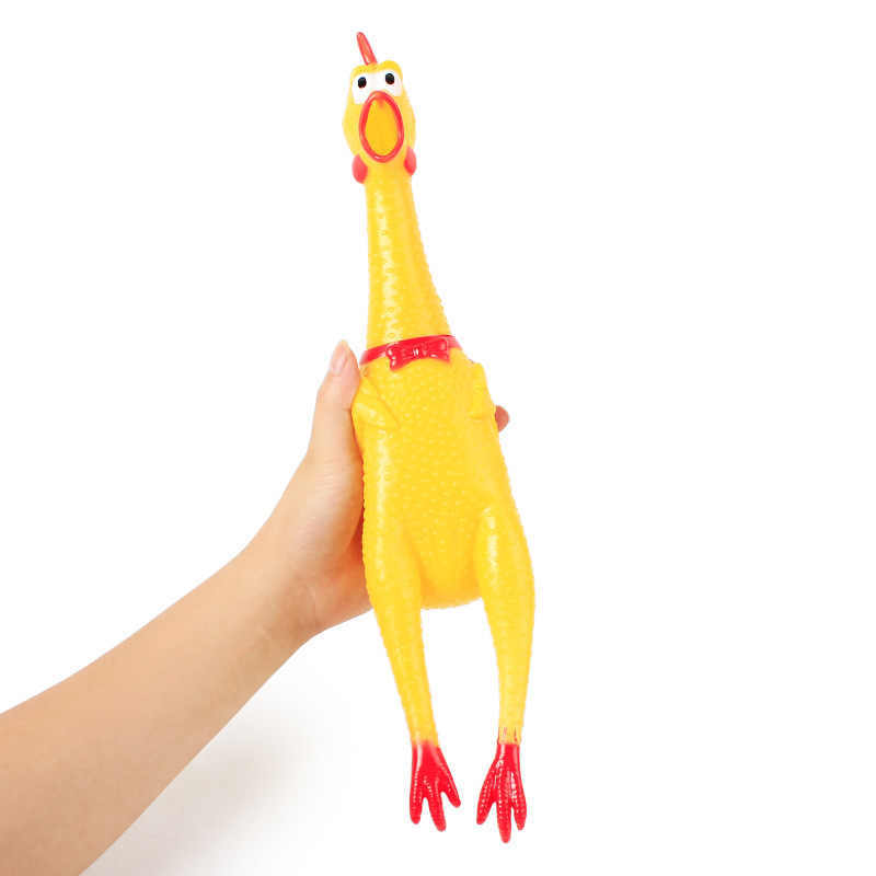 Screaming Chicken Pet Toy – Venting Rubber Prank Toy for Stress Relief