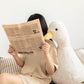 Cute Plush Duck Doll – Soft Imitation Rabbit Fur Duck Plush Toy