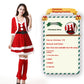 Christmas Bunny Cosplay Uniform, Gold Velvet Women’s Costume Set (Free Size)