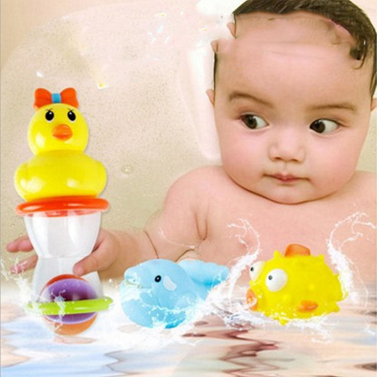 Baby Duck Water Play Set – 5-Piece Bath Toy Kit for Infants (0–2 Years)