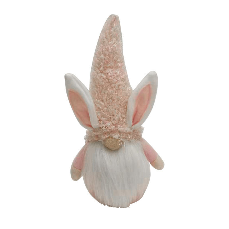 Easter Cartoon Bunny Faceless Doll, Holiday Desktop Decoration