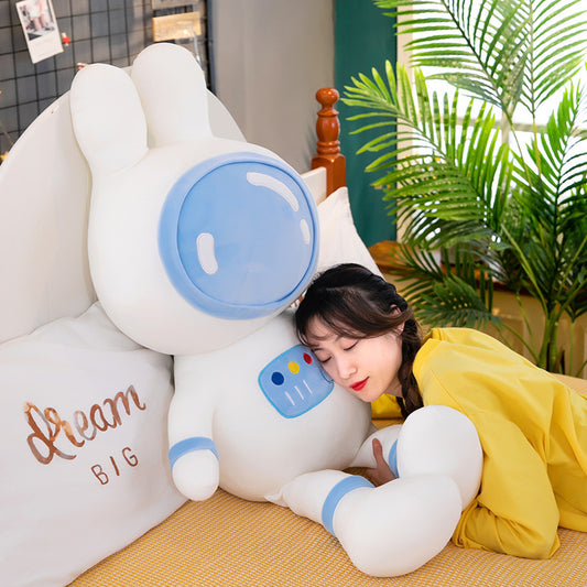 Space Bunny Plush Toy, Four-Way Stretch Ragdoll Rabbit for Couples & Collectors