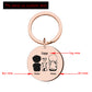 Personalized Round Family Pet Dog Name Keychain