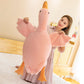 Sand Carving Duck & Big White Goose Plush Doll – Dehaired Angora-Style Long Sleeping Pillow Gift
