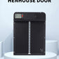 Smart Security: Automatic Chicken Coop Door with Display and Programmable Timing (Black, Plastic).