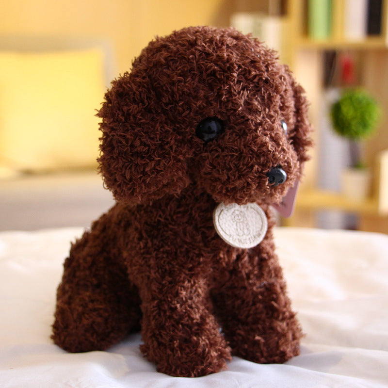 Teddy Dog Plush Toy, Super Soft Short Plush Stuffed Animal with PP Cotton Filling (Kids Safe)