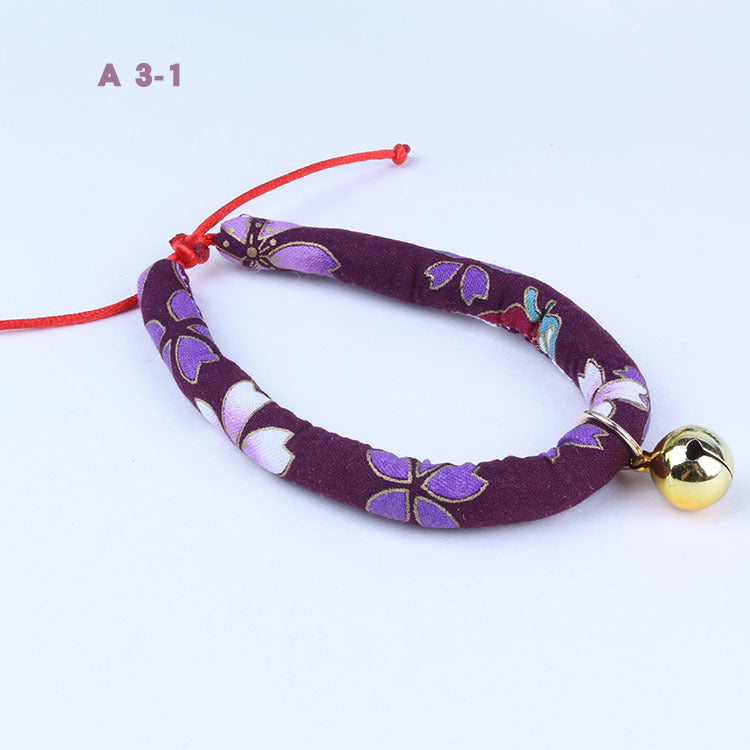 Dog Collar with Bell, Adjustable Pet Bell Ornament for Cats & Dogs (XS–L Sizes)