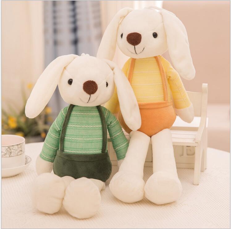 Cute Bunny Rabbit Plush Toy, Crystal Super Soft Plush Doll with PP Cotton Filling