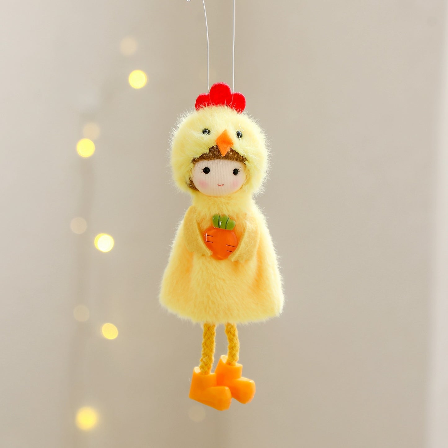 Festive Fun: Easter Decorations Chicken & Egg Ornament Pendants (Cloth, Multiple Styles).
