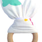 Baby Bunny Teething Ring, Bite-Safe Organic Wood Teether (Limited Stock)