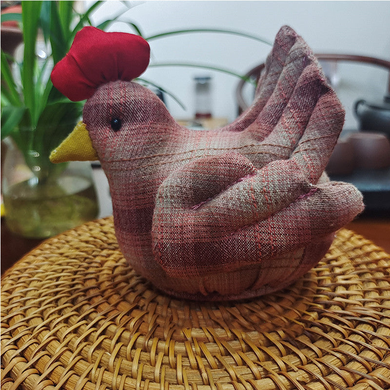 Handmade DIY Fabric Material Pack – Creative Chicken Doll Sewing Kit (Non-Finished)