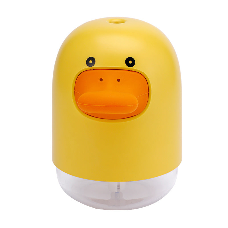 Cozy Comfort: Cartoon Cute Duck Humidifier & USB Atmosphere Lamp.