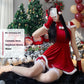 Christmas Bunny Cosplay Uniform, Gold Velvet Women’s Costume Set (Free Size)