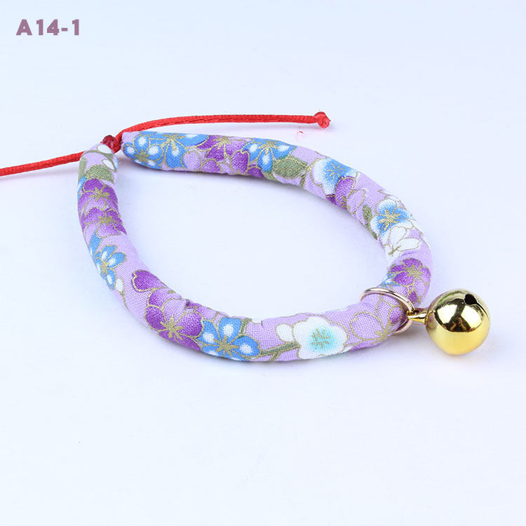 Dog Collar with Bell, Adjustable Pet Bell Ornament for Cats & Dogs (XS–L Sizes)