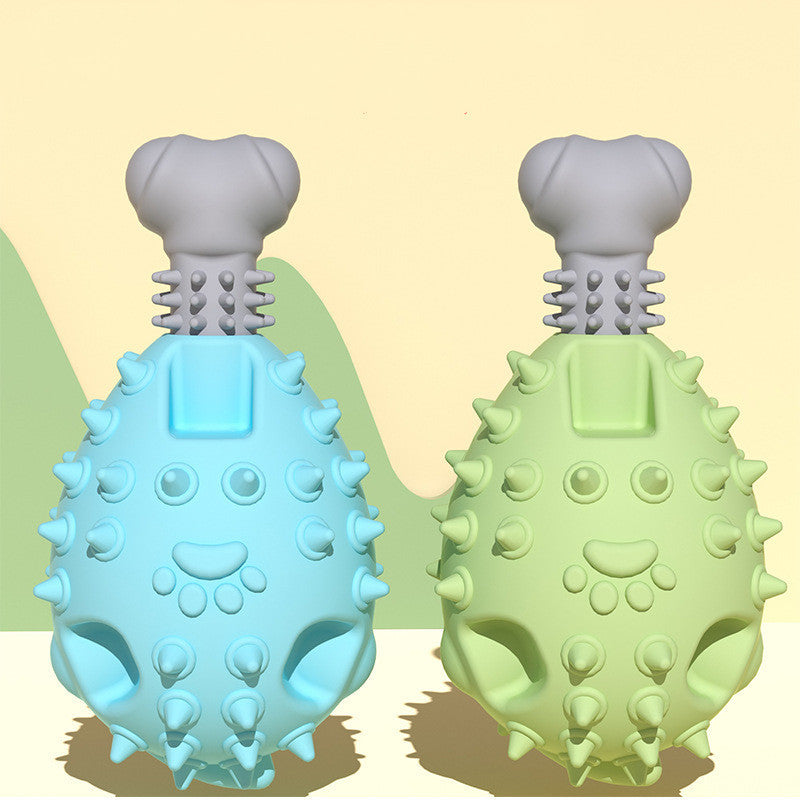 Chew Time Fun: Vocal Molar TPR Chicken Leg Dog Toy (Medium, Multiple Colors).