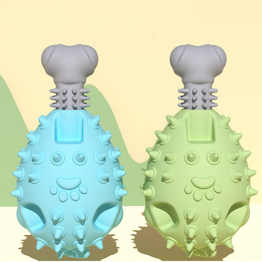 Chew Time Fun: Vocal Molar TPR Chicken Leg Dog Toy (Medium, Multiple Colors).