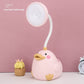 Cute Duck Pen Holder Storage LED Desk Lamp – USB Rechargeable Warm Light Study Lamp