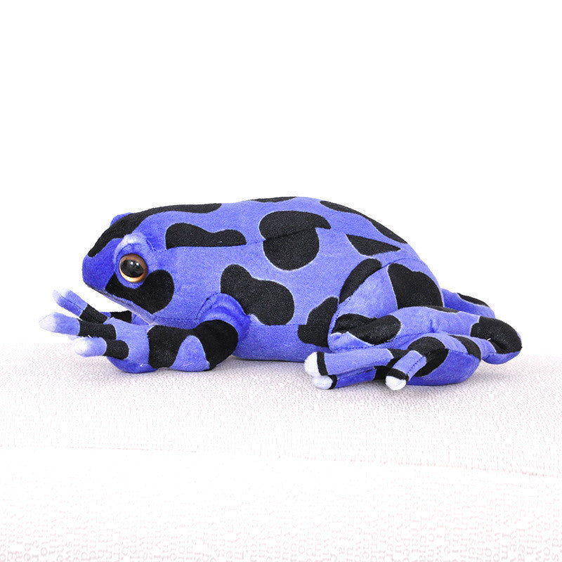 Lifelike Cuddles: Simulation Frog Plush Doll with Soft Short Plush and PP Cotton Filling.