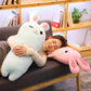 Carrot Bunny Plush Toy, Soft Short-Plush Rabbit with PP Cotton Filling (50cm / 80cm / 1m)