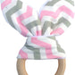 Baby Bunny Teething Ring, Bite-Safe Organic Wood Teether (Limited Stock)
