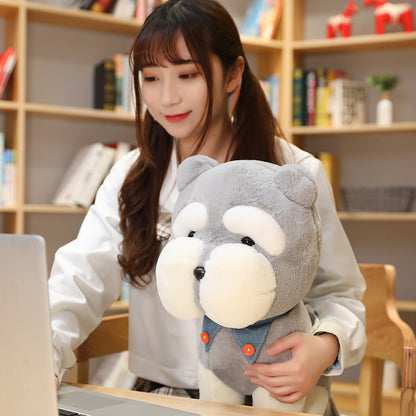 Cloud-Soft Schnauzer: Adorable Plush Dog Doll (Super Soft Short Plush).