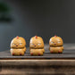 Tea Time Charm: Yixing Purple Sand Tea Pet Ornament (Cute Yellow Chicken).