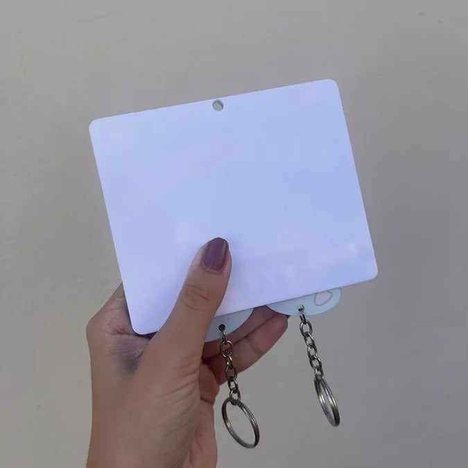 Quirky Duo: Creative Funny Couple Duck Keychain (Pastoral Style).