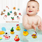 Holiday Fun: Fashion Personalized Christmas Rubber Duck Toy (Giraffe, Multi-Skill Training).
