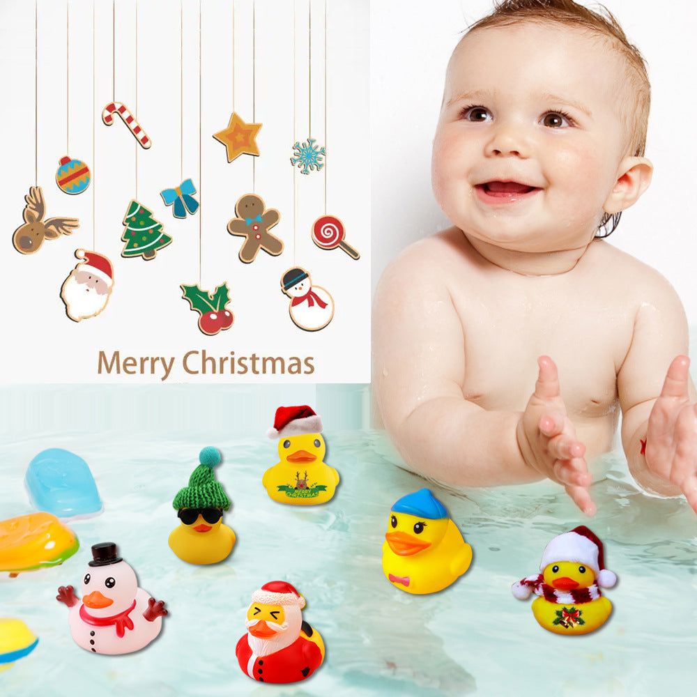Holiday Fun: Fashion Personalized Christmas Rubber Duck Toy (Giraffe, Multi-Skill Training).