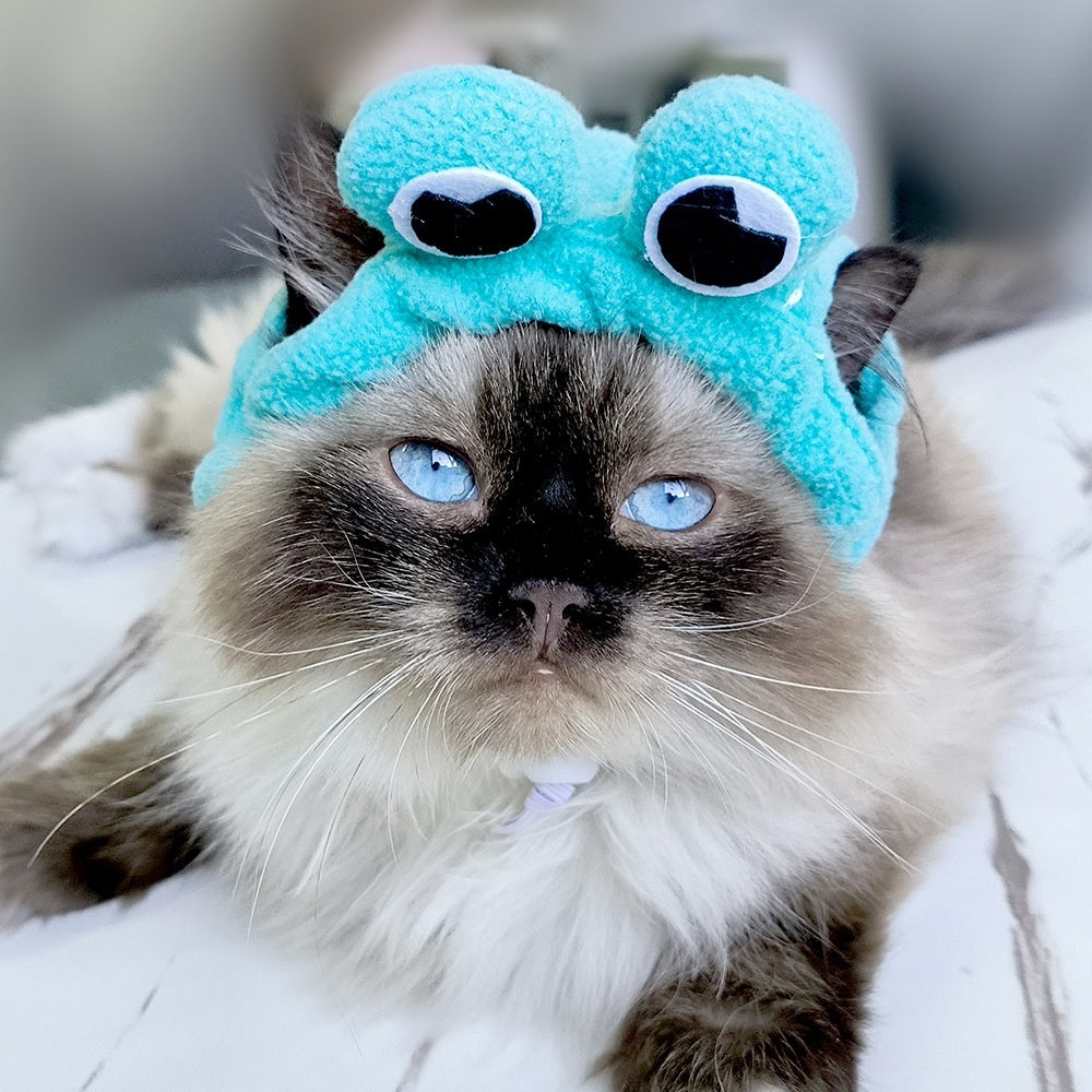 Cute Cartoon Pet Headgear, Sunflower, Animal & Character Hats for Cats and Small Dogs