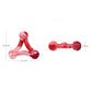 Triangle Ring Dog Chew Toy, Durable Nylon Bite Toy for Dogs (Red / Mixed Colors)
