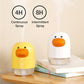 Cozy Comfort: Cartoon Cute Duck Humidifier & USB Atmosphere Lamp.